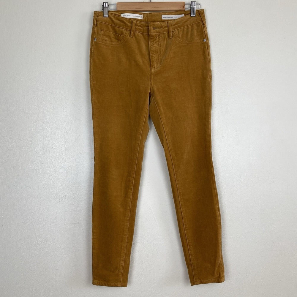 Anthropologie Pilcro & the Letterpress High-Rise Skinny Corduroy Pants, Size 29P